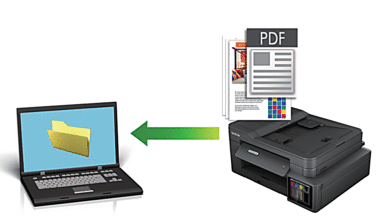 Save Scanned Data to a Folder as a PDF File | Brother