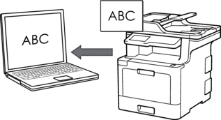 brother j8250dw scan text recognition software