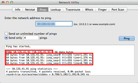 Ping Recieve Ping Recieve