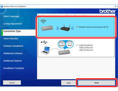 Select Wireless Network Connection (Wi-Fi), and then click Next
