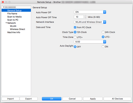 Remote Setup