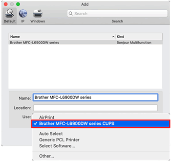Instale el controlador de su máquina Brother para imprimir y escanear desde  Tu Mac (MacOS 10,15 o anterior) | Brother