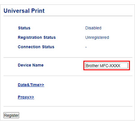 Cambie el Nombre del dispositivo si fuese necesario