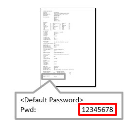 What is the default password for my Brother machine? | Brother