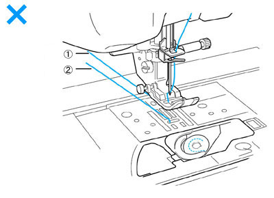 the bobbin thread does not pass over the bobbin