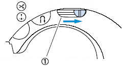 Slide the sewing speed controller to the right.