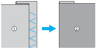 If the needle does not catch the hem fold