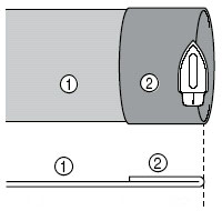 Fold the fabric along the desired edge of the hem, and press.