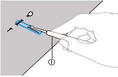 Use the seam ripper to cut towards the pin and open the buttonhole.