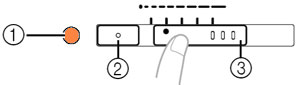 Stitch length adjustment indicator