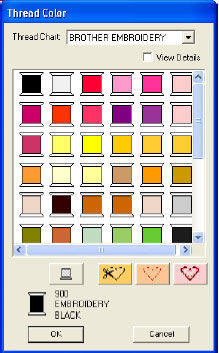 The Thread Color dialog box