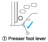 lower the presser foot