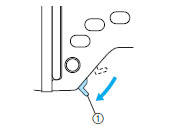 Lower the presser foot lever