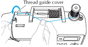 Threading the upper thread