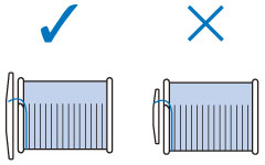 Choose a spool cap that best fits the size of spool.