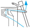 Slowly turn the hand wheel, and make sure the lower looper returns to the original position.