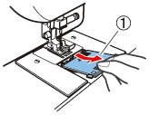 Remove the bobbin cover by sliding it and lift toward you.