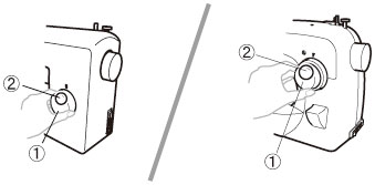 Turn the pattern selection dial in either direction to select the stitch that you want to sew.