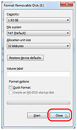 Click “Close” button on “Format” dialog box.