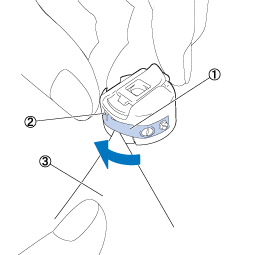 Remove any dust from around the hole