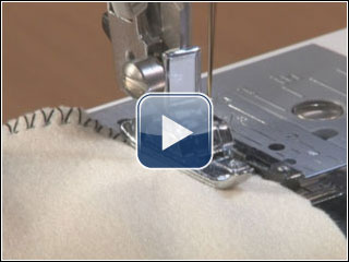 How to use the Overlock Foot. (Optional accessory : SA135 / F015N