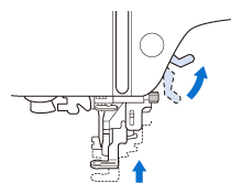 How to thread the upper thread in the SE700 