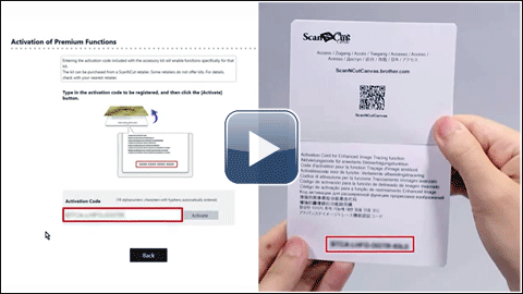 Enhanced Image Tracing function Activation on ScanNCutCanvas.