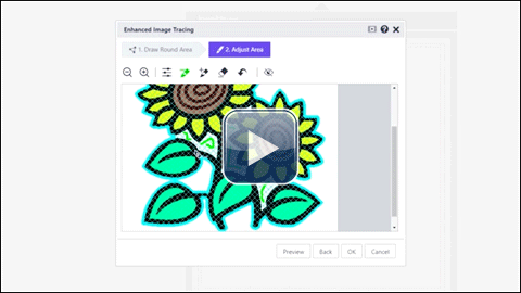 How to trace the inside edge of the image on EIT function.