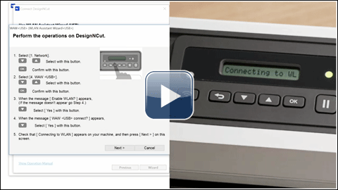 How to set up the wireless connection using WLAN Assistant Wizard with USB cable. (Windows® only) How to set up the wireless connection using WLAN Assistant Wizard with USB cable. (Windows® only)