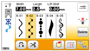 How to combine various stitch patterns in the Decorative Stitch category