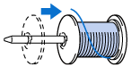 How to thread the upper thread in the SE700 