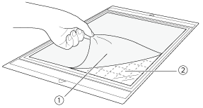 剥離紙をはがす