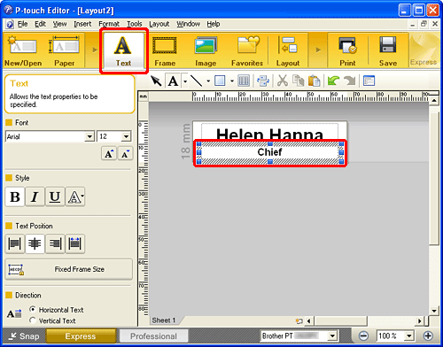 How Do I Create An ID Label Using A Template P touch Editor 5 x For 