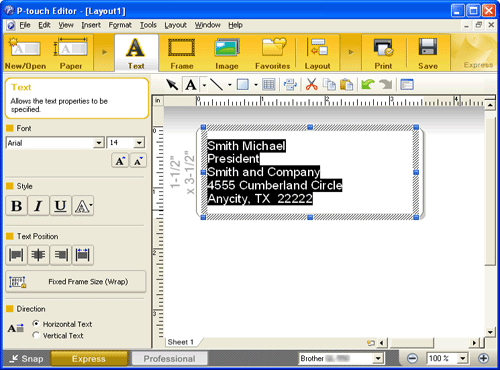 P-touch Editor