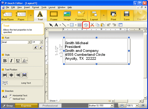 P-touch Editor