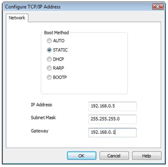 Configure TCO/IP Address