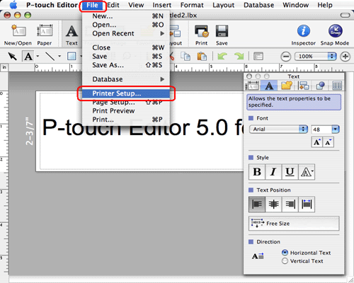 P touch editor