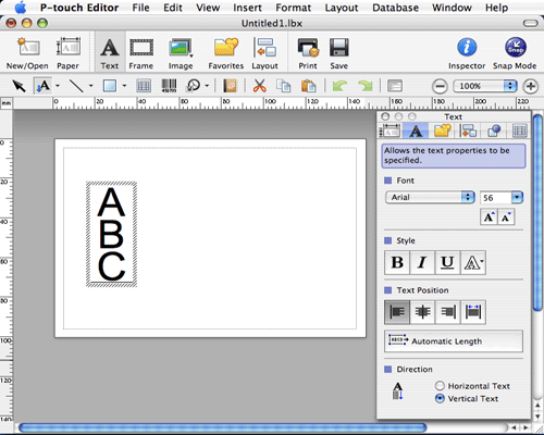 mac database software labels