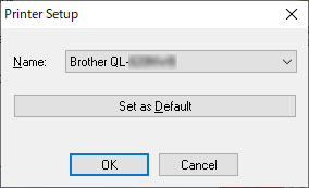 how do you set up a brother ql 720nw printer in windows 10