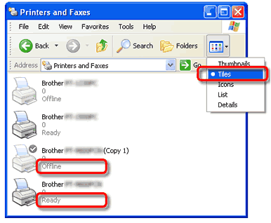 printers and faxes