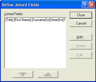 Define Joined Fields