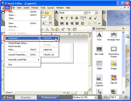 Cómo utilizar datos de Excel para imprimir etiquetas (P-touch Editor 5.1  para Windows) | Brother