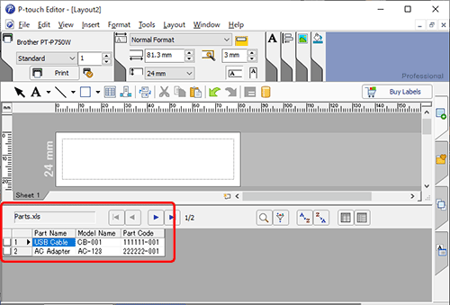 P-touch Editor