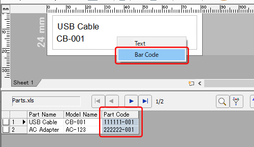 Editor P-touch