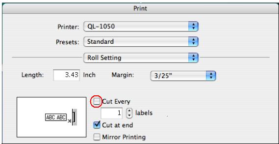 Print dialog box