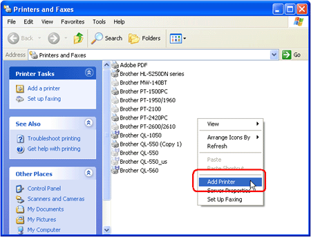 How To Install The Printer Driver For Serial Interface | Brother