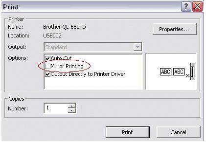Mi Etiqueta Se Imprime Como Una Imagen Espejo Brother La configuración se guardará para que no necesite cambiarla la próxima vez que se conecte. se imprime como una imagen espejo brother