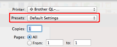 When I try to print a label, it comes out blank. (for macOS10.15 or earlier  ) | Brother