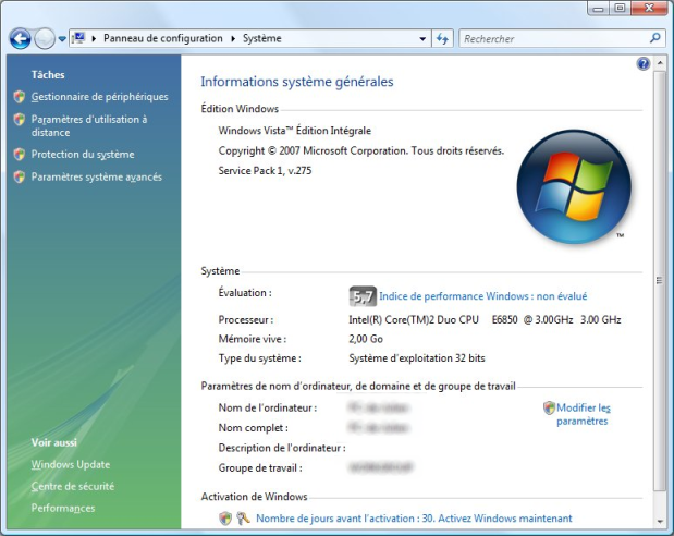 Quel pilote dois-je installer dans Windows Vista™, 32 bits ou 64 bits? |  Brother
