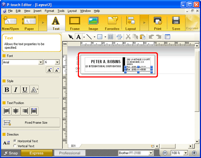 Como faço para criar uma etiqueta utilizando um modelo? (P-touch Editor 5.1  / 5.2 para Windows) | Brother